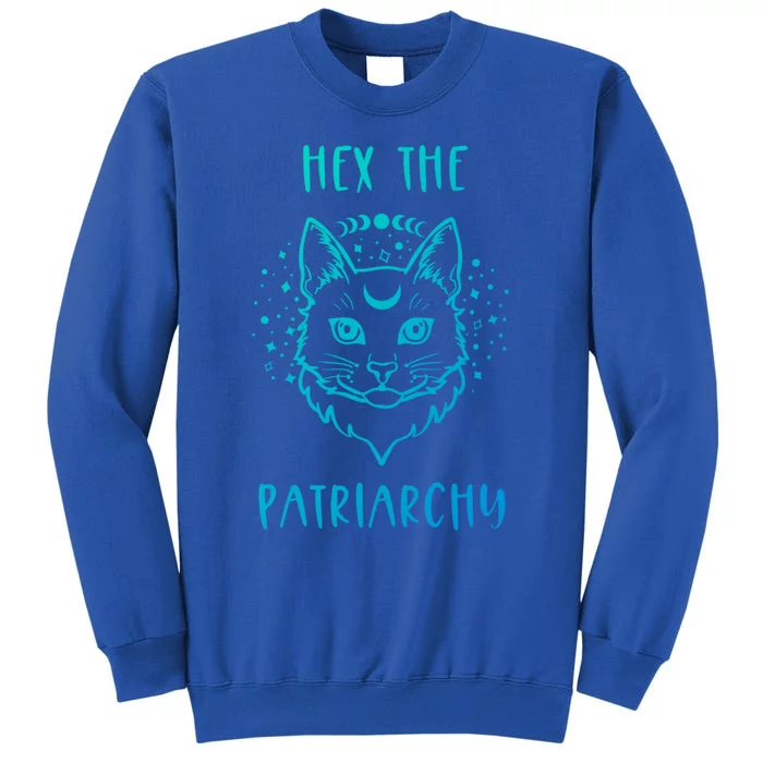 Hex The Patriarchy Feminism And Feminist Witch Moon Phase Meaningful Gift Tall Sweatshirt