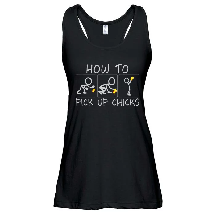 How To Pick Up Chicks Funny Ladies Essential Flowy Tank