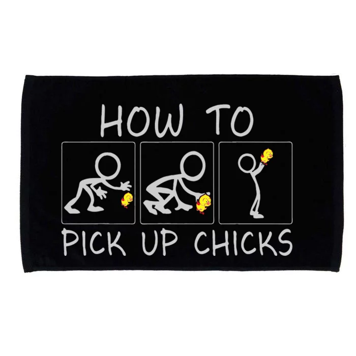 How To Pick Up Chicks Funny Microfiber Hand Towel