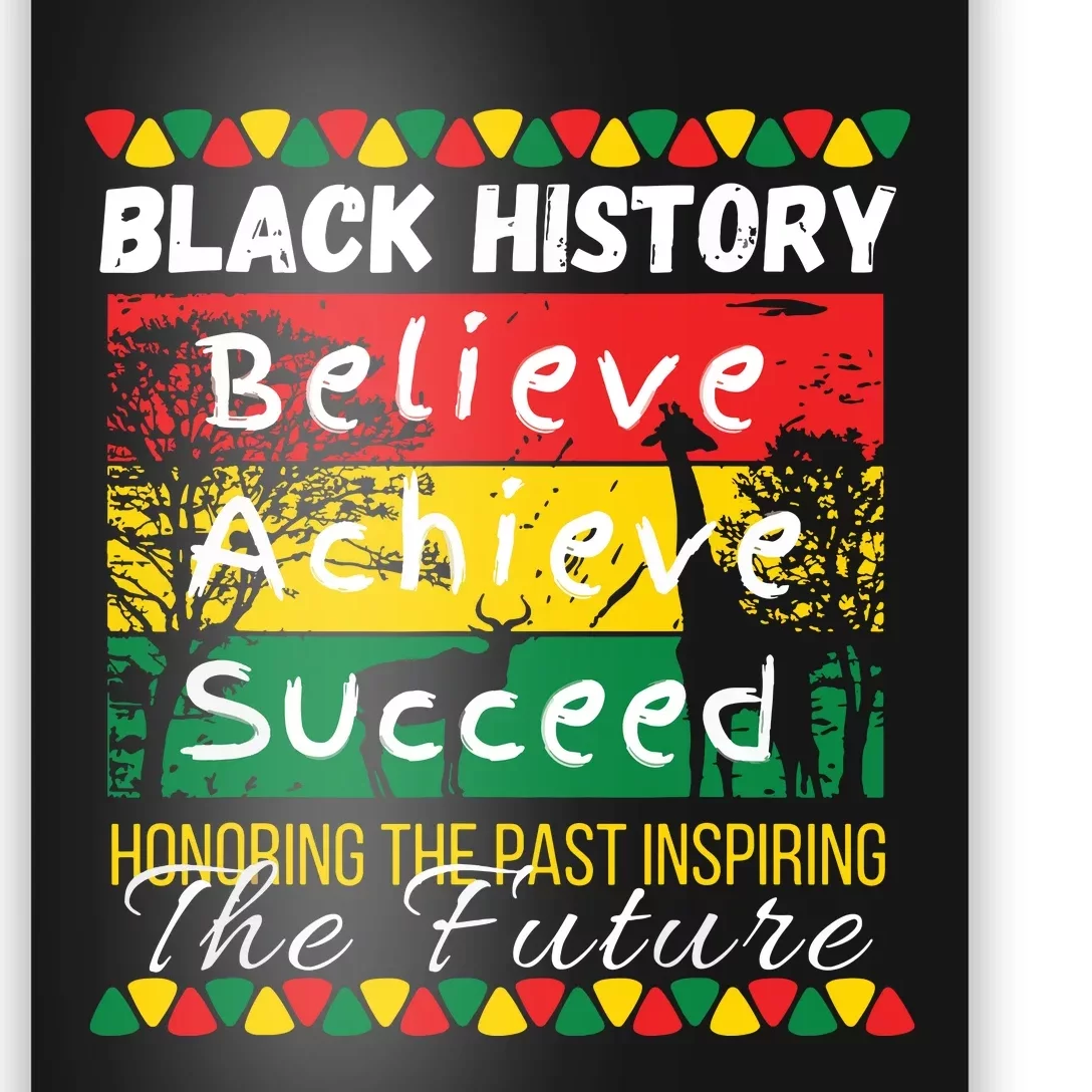 Honoring The Past Inspiring The Future Black History Month Poster