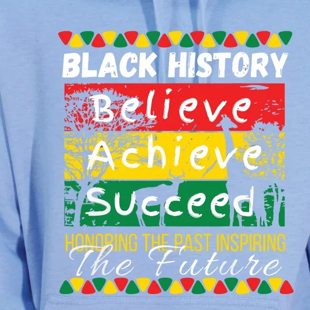 Honoring The Past Inspiring The Future Black History Month Unisex Surf Hoodie