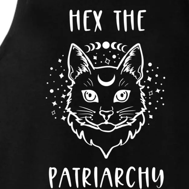 Hex The Patriarchy Feminism And Feminist Witch Moon Phase Gift Ladies Tri-Blend Wicking Tank