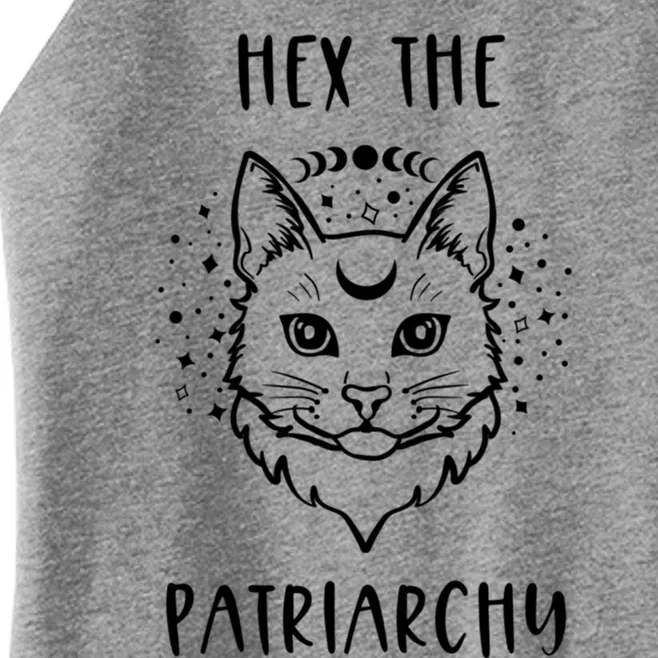 Hex The Patriarchy Feminism And Feminist Witch Moon Phase Gift Women’s Perfect Tri Rocker Tank