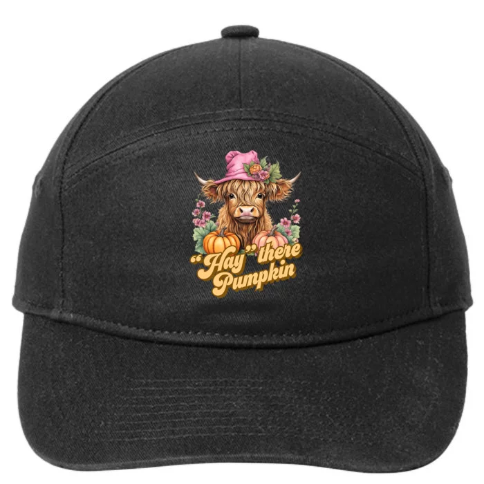 Hay there Pumpkin Coo for Cow Lovers 7-Panel Snapback Hat