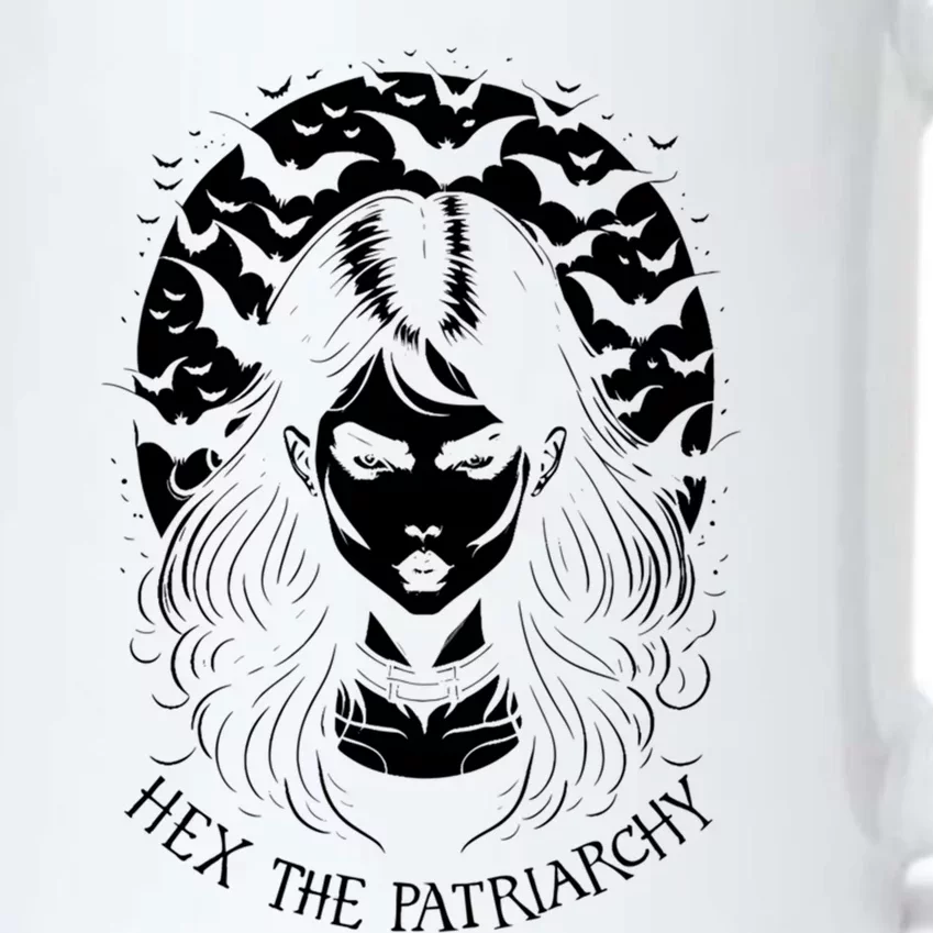 Hex The Patriarchy Feminist Witch Goth Halloween Moon Funny Gift Black Color Changing Mug