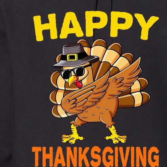 Happy Thanksgiving Pilgrim Turkey Premium Hoodie