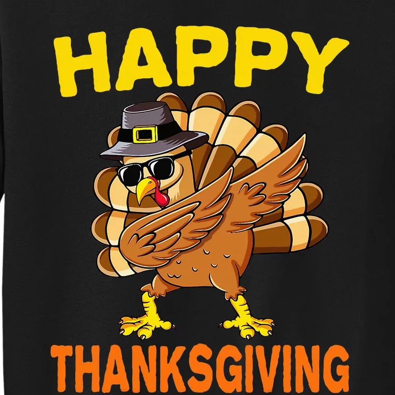 Happy Thanksgiving Pilgrim Turkey Tall Sweatshirt