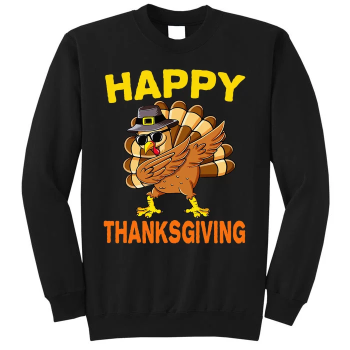 Happy Thanksgiving Pilgrim Turkey Tall Sweatshirt