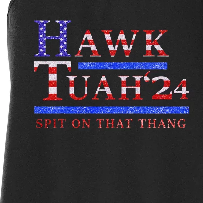 Hawk Tush Political Parody 2024 Women's Racerback Tank