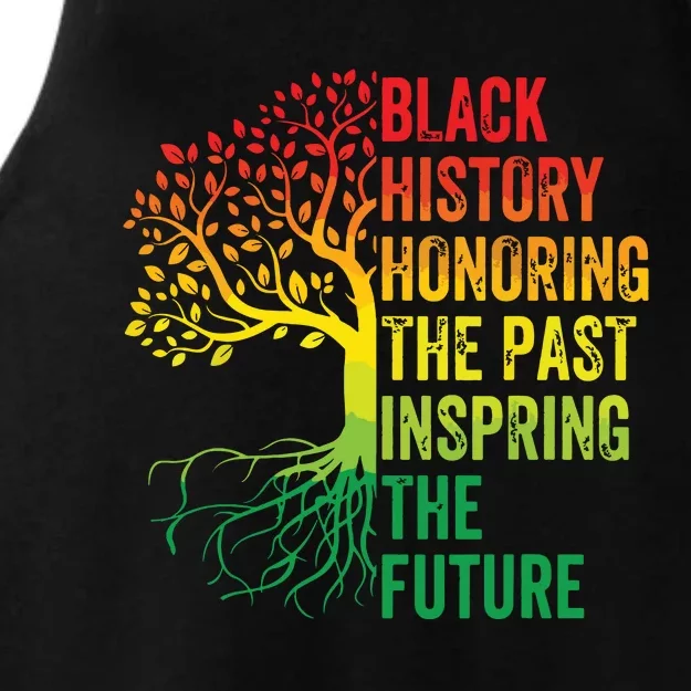 Honoring The Past Inspiring The Future Black History Month Ladies Tri-Blend Wicking Tank