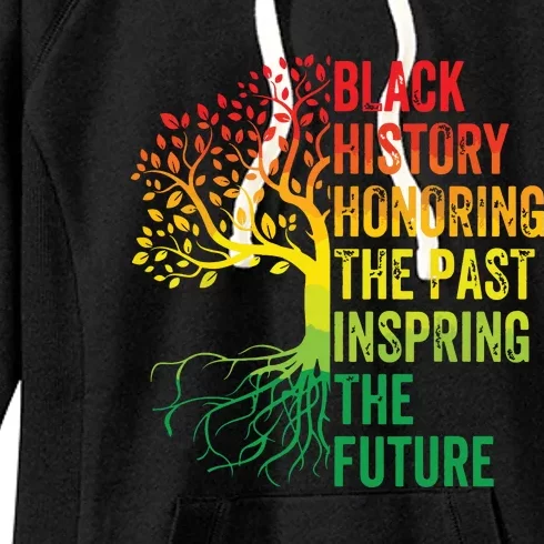 Honoring The Past Inspiring The Future Black History Month Women's Fleece Hoodie