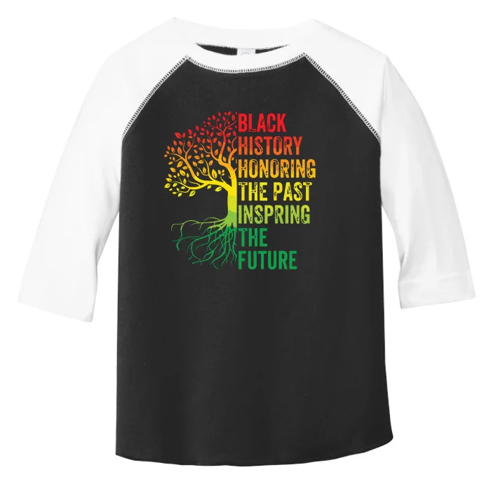 Honoring The Past Inspiring The Future Black History Month Toddler Fine Jersey T-Shirt