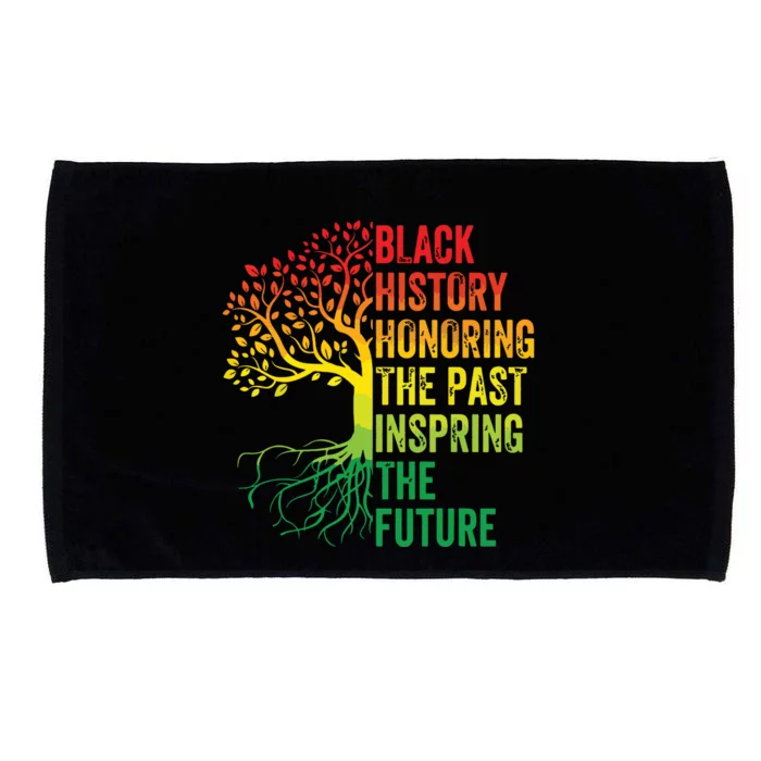 Honoring The Past Inspiring The Future Black History Month Microfiber Hand Towel