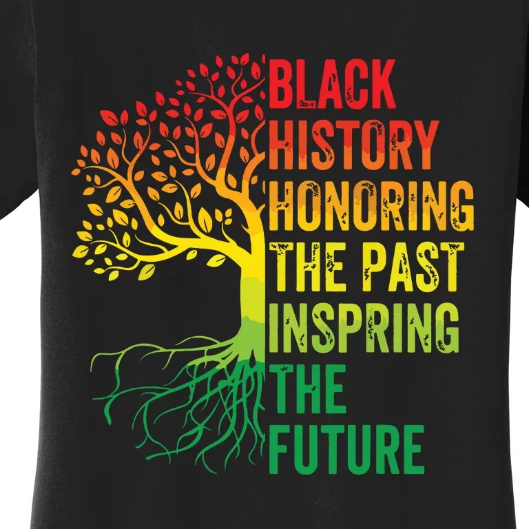 Honoring The Past Inspiring The Future Black History Month Women's T-Shirt