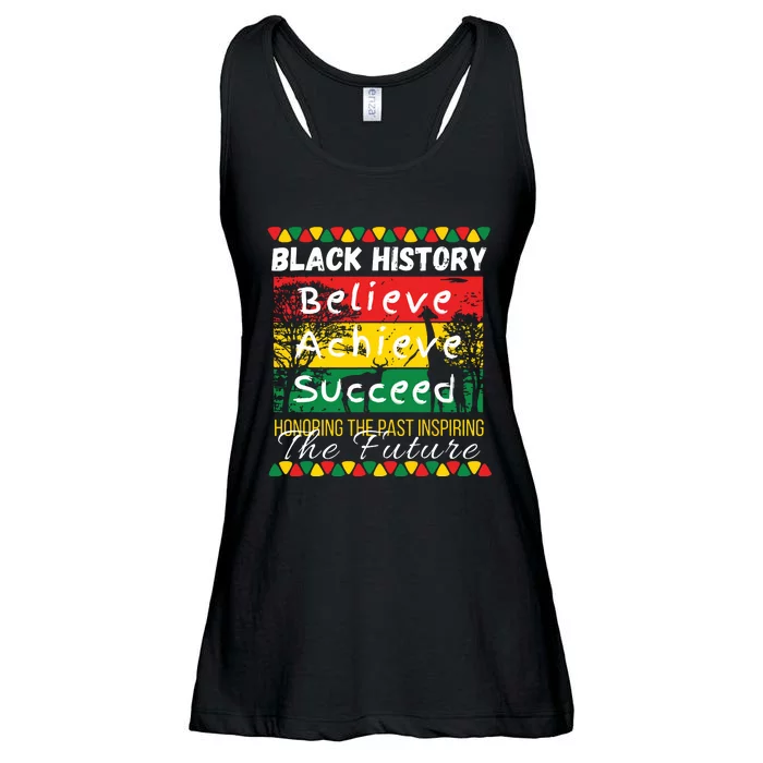 Honoring The Past Inspiring The Future Black History Month Ladies Essential Flowy Tank