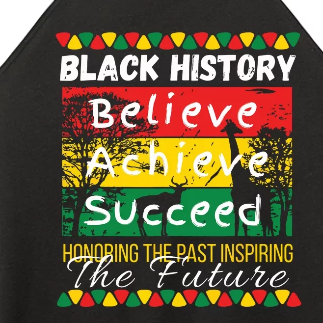 Honoring The Past Inspiring The Future Black History Month Women’s Perfect Tri Rocker Tank