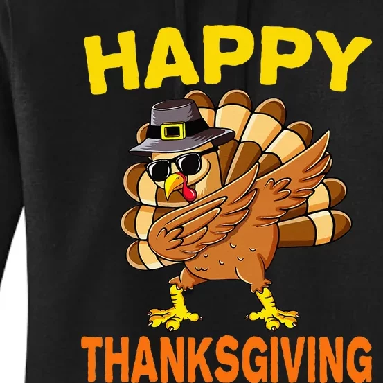 Happy Thanksgiving Pilgrim Turkey Women's Pullover Hoodie