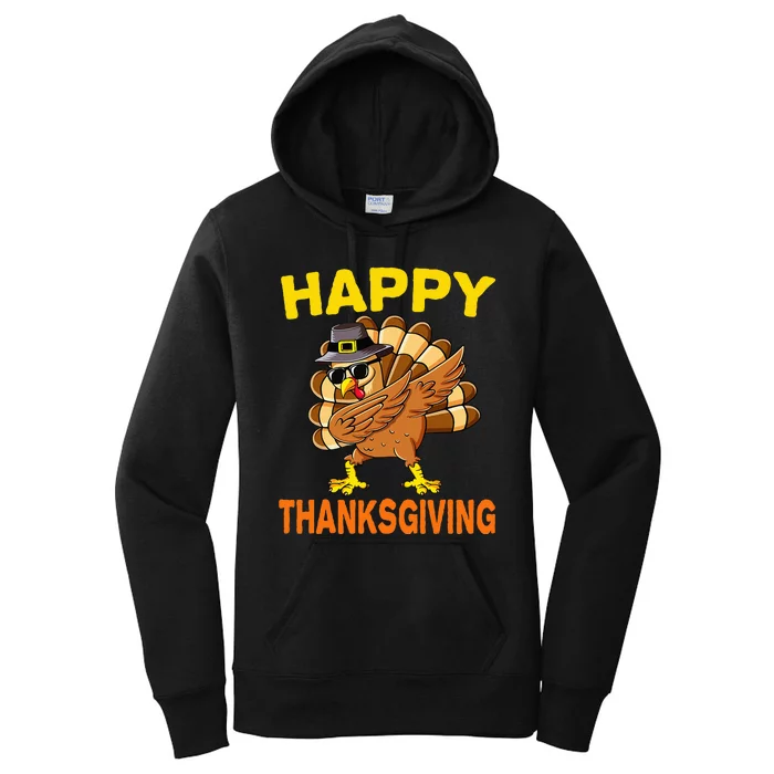 Happy Thanksgiving Pilgrim Turkey Women's Pullover Hoodie