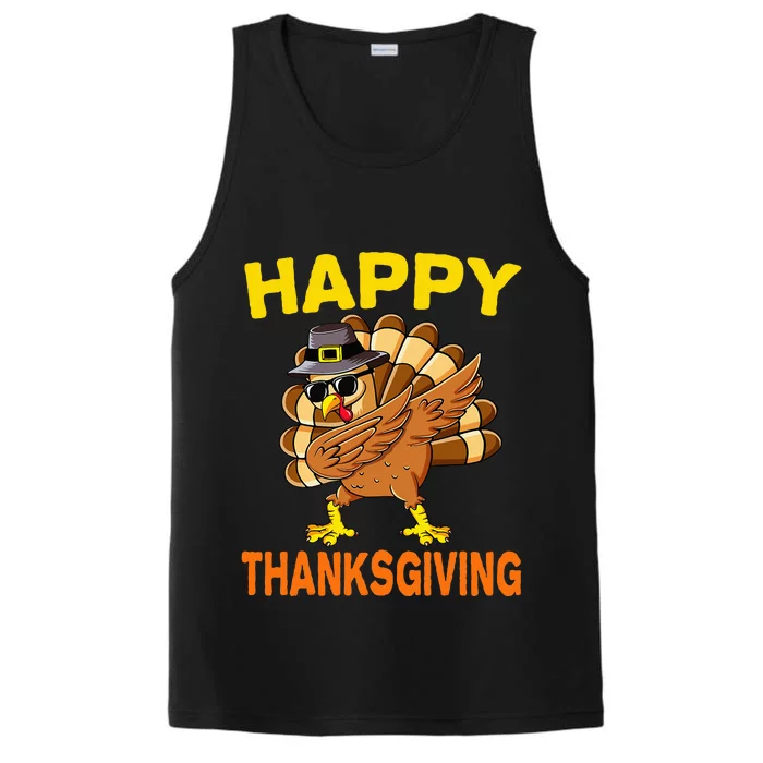 Happy Thanksgiving Pilgrim Turkey Performance Tank