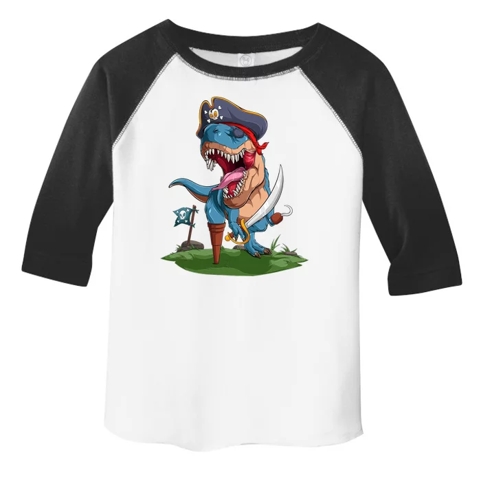 Halloween TRex Pirate Costume Toddler Fine Jersey T-Shirt