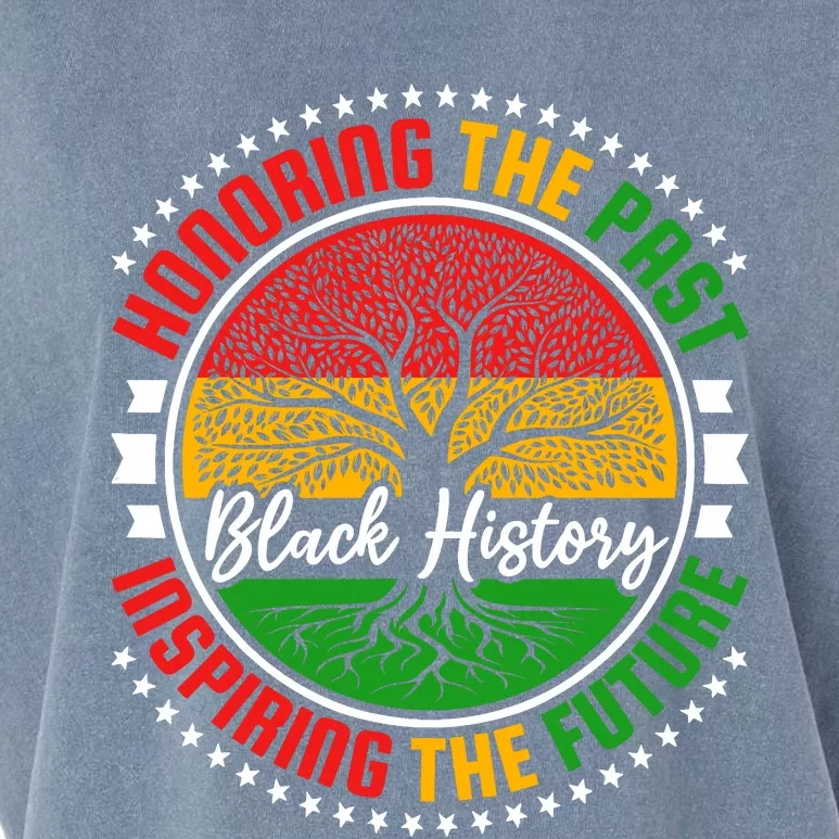 Honoring The Past Inspiring The Future Black History Month Garment-Dyed Women's Muscle Tee