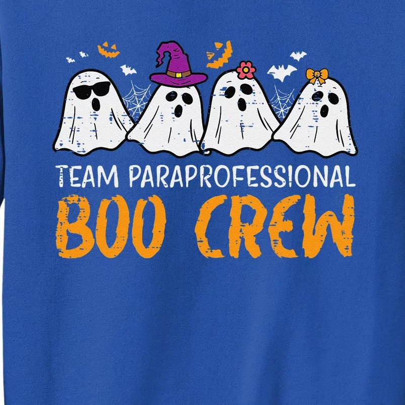 Halloween Team Paraprofessional Boo Crew Para Costume Women Gift Sweatshirt