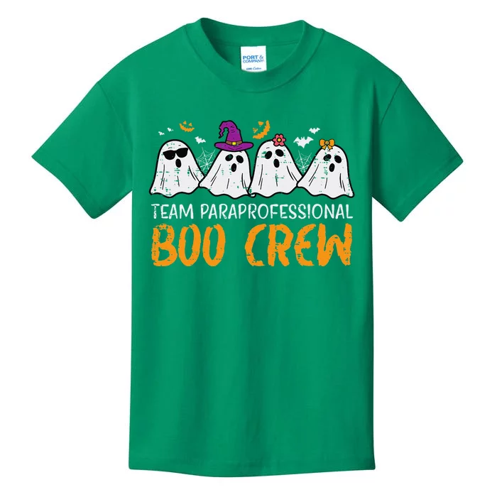 Halloween Team Paraprofessional Boo Crew Para Costume Women Gift Kids T-Shirt