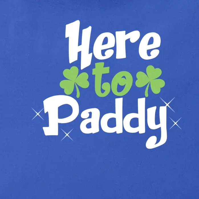 Here To Paddy Funny St Patrick's Day Cool Lucky Clover Cute Gift Zip Tote Bag