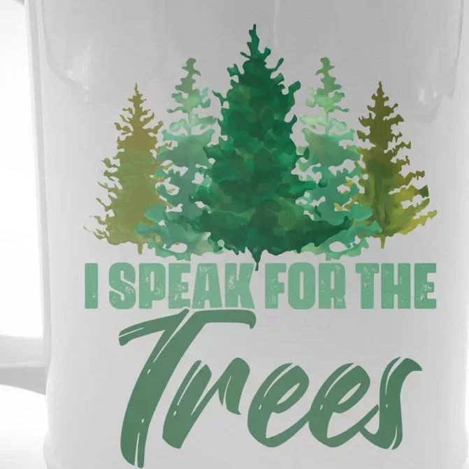 Hippie Tree Planting Earth Day Nature Lover Gift Front & Back Beer Stein