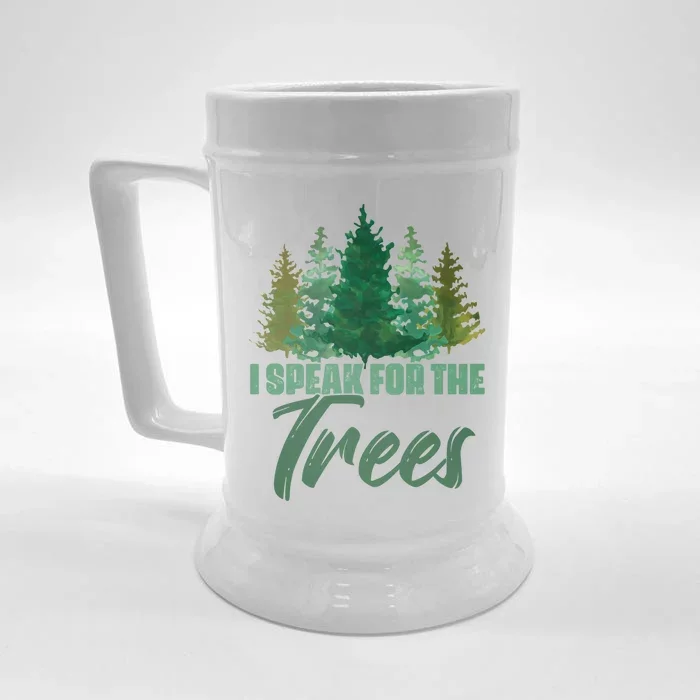 Hippie Tree Planting Earth Day Nature Lover Gift Front & Back Beer Stein