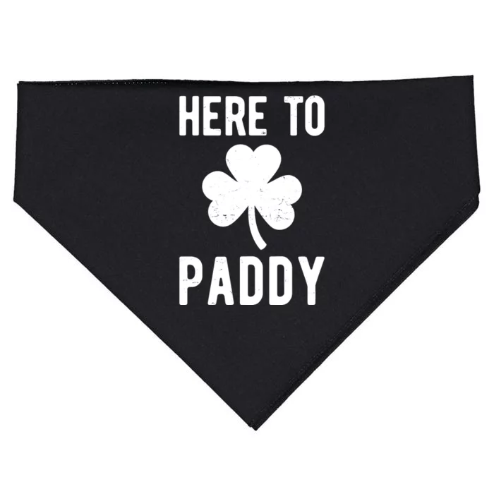 Here To Paddy St Patricks Day USA-Made Doggie Bandana