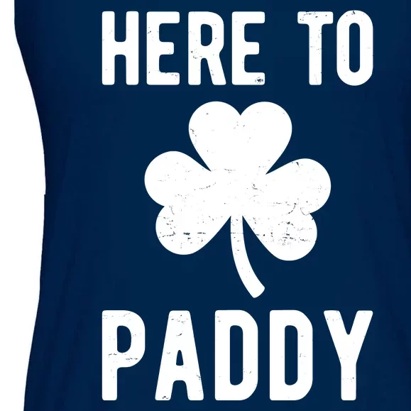 Here To Paddy St Patricks Day Ladies Essential Flowy Tank