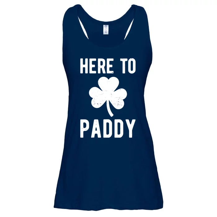 Here To Paddy St Patricks Day Ladies Essential Flowy Tank