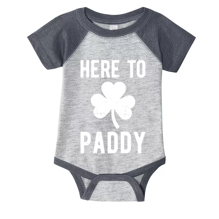 Here To Paddy St Patricks Day Infant Baby Jersey Bodysuit