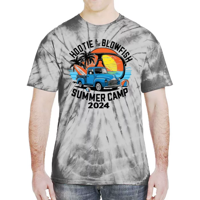 Hootie The Puffer Fish Summer 2024 Camping Adventure Tie-Dye T-Shirt