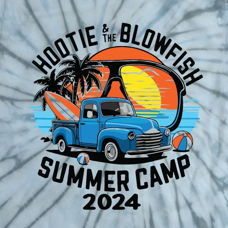 Hootie The Puffer Fish Summer 2024 Camping Adventure Tie-Dye T-Shirt