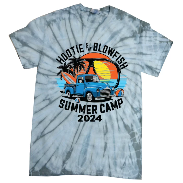 Hootie The Puffer Fish Summer 2024 Camping Adventure Tie-Dye T-Shirt