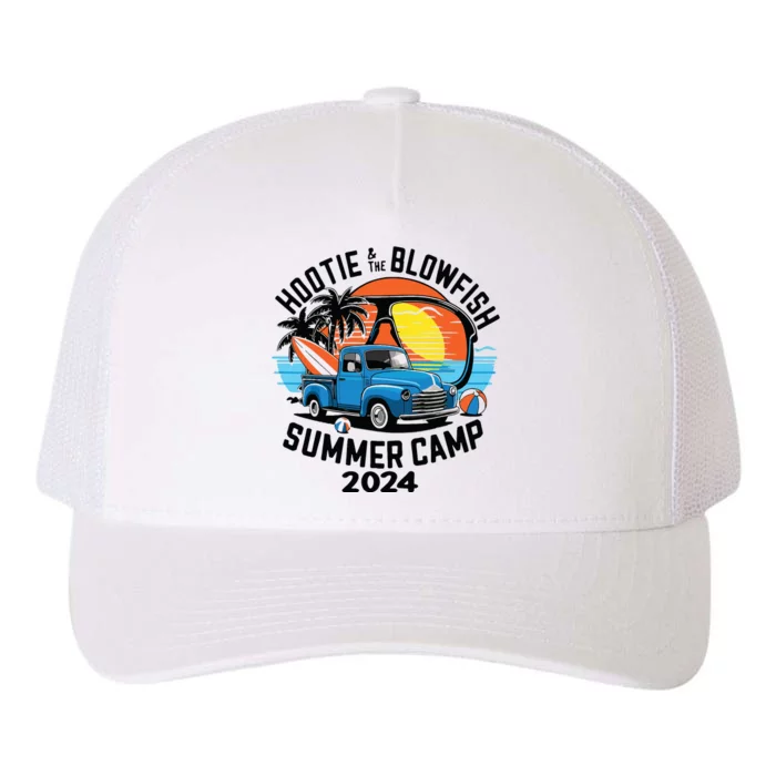 Hootie The Puffer Fish Summer 2024 Camping Adventure Yupoong Adult 5-Panel Trucker Hat