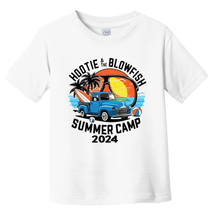 Hootie The Puffer Fish Summer 2024 Camping Adventure Toddler T-Shirt