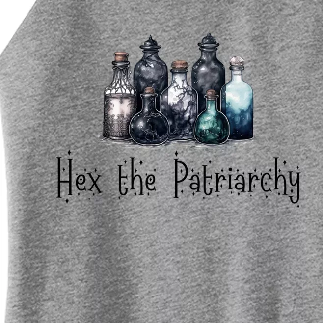 Hex Th Patriarchy Feminist Witch Celestial Occult Witchcraft Gift Women’s Perfect Tri Rocker Tank