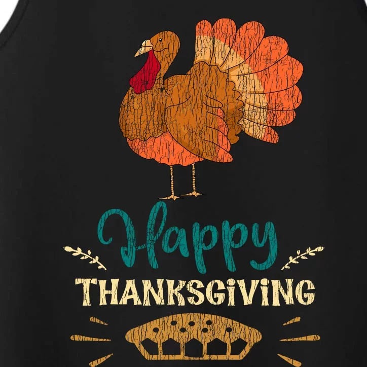 Happy Thanksgiving Pie Turkey Costume Family Pajama Party Performance Tank