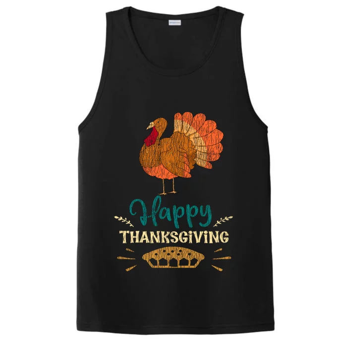 Happy Thanksgiving Pie Turkey Costume Family Pajama Party Performance Tank