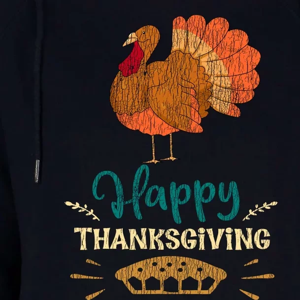 Happy Thanksgiving Pie Turkey Costume Family Pajama Party Womens Funnel Neck Pullover Hood