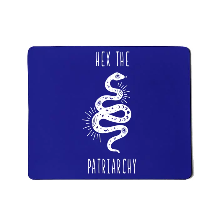 Hex The Patriarchy Witch Tarot Feminism Witchcraft Snake Gift Mousepad