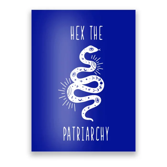 Hex The Patriarchy Witch Tarot Feminism Witchcraft Snake Gift Poster