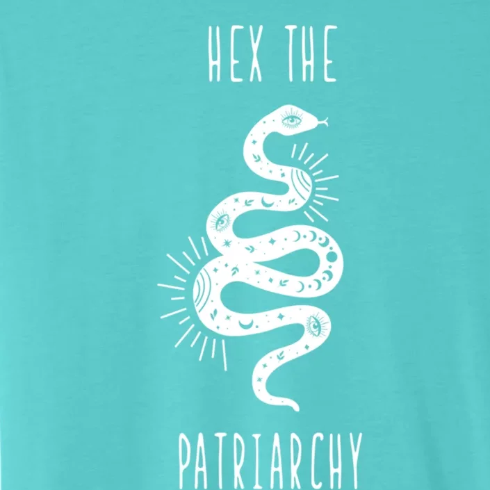 Hex The Patriarchy Witch Tarot Feminism Witchcraft Snake Gift ChromaSoft Performance T-Shirt