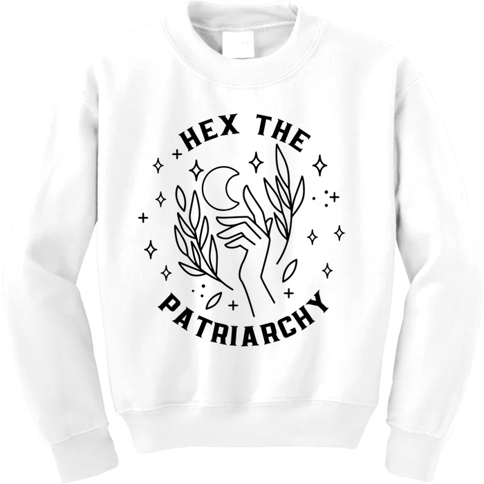 Hex The Patriarchy Halloween Gift For Feminists Kids Sweatshirt