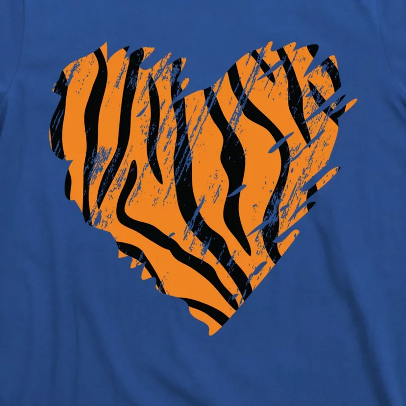 Heart Tiger Print Gift T-Shirt