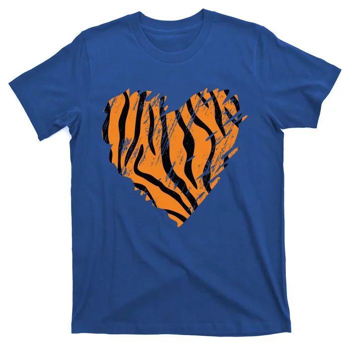 Heart Tiger Print Gift T-Shirt