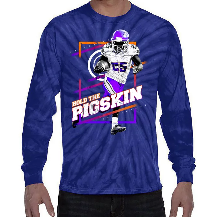 Hold The Pigskin Tie-Dye Long Sleeve Shirt